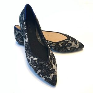 Rothy's The Point II Black Chantilly size 8